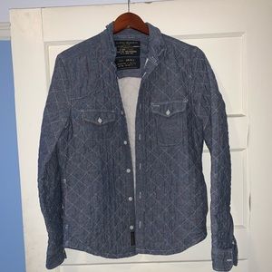 All Saints diamond quilt shirt jacket